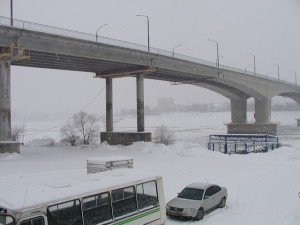 Мостовой переход через волгу